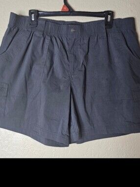CQR Tactical Cargo Shorts Men’s Size XL Ripstop Hiking Fishing‎ Elastic Waist